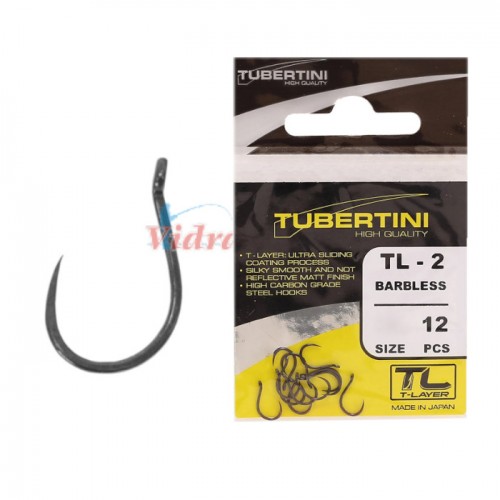 Куки Серия TL-2 Barbless 4400110 №10 - Tubertini Куки Серия TL-2 Barbless 4400110 №10 - Tubertini